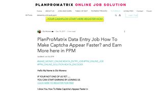 
                            3. PlanProMatrix Data Entry Job How To Make Captcha Appear Faster ...