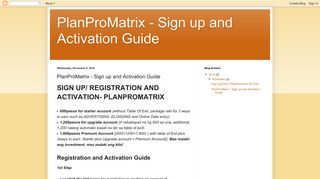 
                            12. PlanProMatrix - Sign up and Activation Guide: PlanProMatrix - Sign up ...