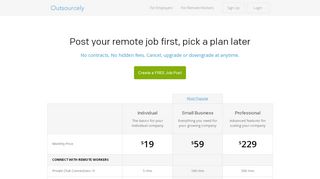 
                            4. Plans And Pricing For Startups And Businesses | Outsourcely