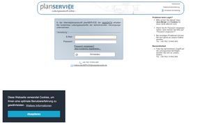 
                            1. planSERVICE: Anmeldung