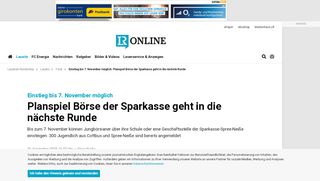 
                            3. Planspiel Börse der Sparkasse geht in die nächste Runde