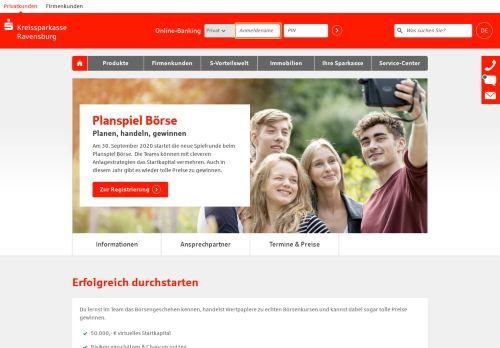 
                            9. Planspiel Börse | Kreissparkasse Ravensburg