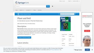 
                            2. Plant and Soil - Springer