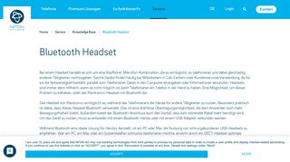 
                            9. Plantronics-Headset mit Bluetooth: Funktionsweise | NFON ... - nFon AG