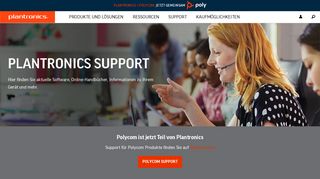 
                            4. Plantronics Support-Startseite | Plantronics