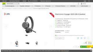 
                            11. Plantronics Voyager 4220 USB-A Headset ab 166.20 € | Telefonie ...