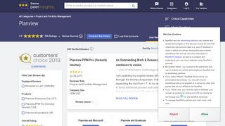 
                            5. Planview Project Portfolio Management, Worldwide Reviews - Gartner