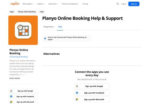 
                            5. Planyo Online Booking - Integration Help & Support | Zapier