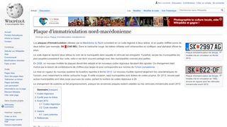
                            4. Plaque d'immatriculation macédonienne — Wikipédia