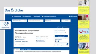 
                            12. Plasma Service Europe GmbH in Magdeburg ⇒ in Das Örtliche