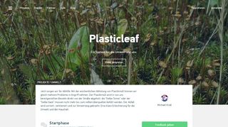 
                            10. Plasticleaf - Startnext