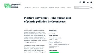 
                            9. Plastic's dirty secret - The human cost of plastic pollution by Greenpeace