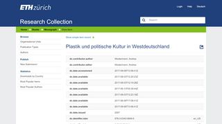 
                            10. Plastik und politische Kultur in Westdeutschland - Research Collection