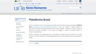 
                            9. Plataforma Brasil - UFRB