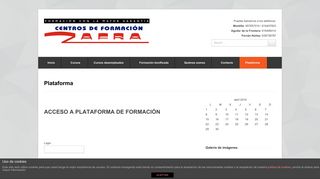 
                            12. Plataforma | Centro de Formación Zafra