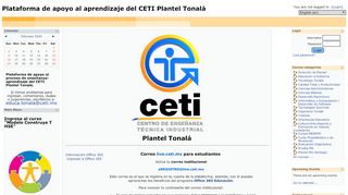 
                            5. Plataforma de apoyo al aprendizaje del CETI ... - Educa CETI Tonalá