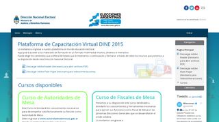 
                            3. Plataforma de Capacitación Virtual - Dirección Nacional Electoral