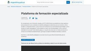 
                            11. Plataforma de formación especializada | Argentina.gob.ar