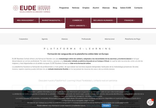 
                            2. Plataforma E-learning - Eude Business School