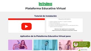 
                            2. Plataforma Educativa virtual - Instruimos