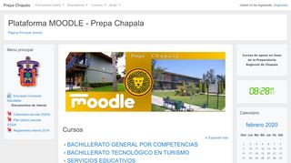 
                            1. Plataforma MOODLE - Prepa Chapala - SEMS .: ::UDG