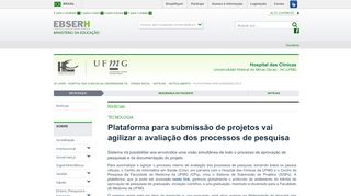 
                            12. Plataforma para submissão de projetos vai agilizar a avaliação dos ...