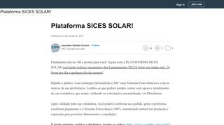 
                            5. Plataforma SICES SOLAR! - LinkedIn