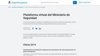 
                            4. Plataforma virtual del Ministerio de Seguridad | Argentina.gob.ar