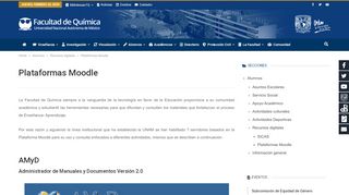 
                            3. Plataformas Moodle - Facultad de Química - UNAM