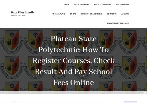 
                            10. Plateau State Polytechnic: How To Register Courses, Check Result ...