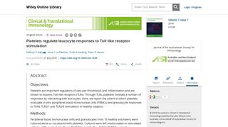 
                            11. Platelets regulate leucocyte responses to Toll‐like receptor stimulation