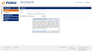 
                            12. Platforma Przetargowa PGNiG - Logowanie