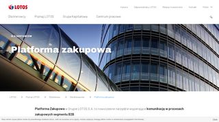 
                            10. Platforma zakupowa - Grupa LOTOS S.A.