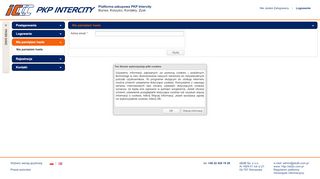 
                            13. Platforma zakupowa PKP Intercity - Odzyskanie hasła