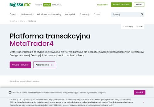 
                            3. Platformy BossaFX-BossaFX Android w FOREX-Oferta - bossafx.pl