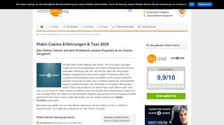 
                            10. Platin Casino Erfahrungen & Test 2019 » Betrug, Abzocke oder seriös