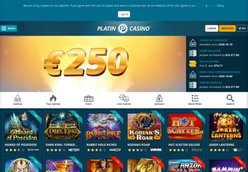
                            1. Platincasino: Online Casino Games