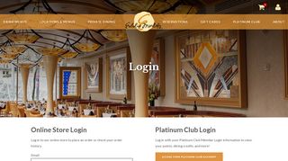 
                            11. Platinum Club Login - Eddie Merlot's