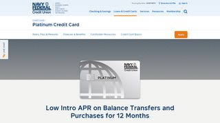 
                            8. Platinum Credit Card - Mastercard or Visa | Navy Federal Credit Union