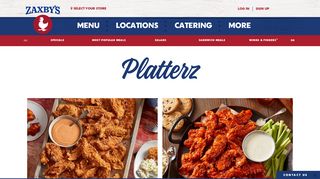 
                            7. Platterz - Menu | Zaxby's