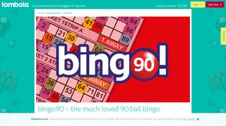 
                            1. Play bingo 90 - tombola's classic bingo game | tombola