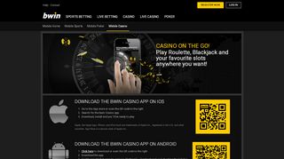 
                            2. Play Casino Games Online at bwin Mobile Casino