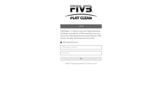 
                            4. Play Clean :: Log in - FIVB Play Clean