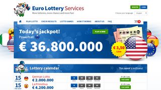 
                            7. Play Euromillions, German Lotto and Powerball lottery today!