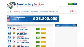
                            9. Play Euromillions, Powerball and German lottery today!