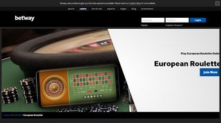 
                            4. Play European Roulette up to *£1000 Welcome Bonus | Betway Casino