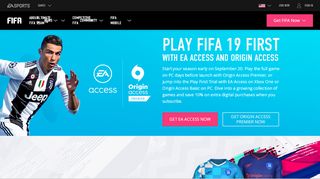 
                            11. Play FIFA 19 first with EA Access & Origin Access - EA SPORTS