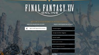 
                            8. Play FINAL FANTASY XIV for free - Square Enix Account Management