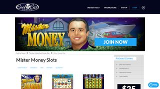 
                            6. Play Free Mister Money Slots With a $100 Chip at CoolCat Casino