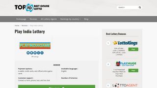 
                            5. Play India Lottery - Top 10 Best Online Lotto